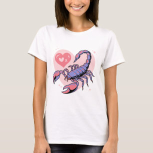 Schorpioen Zodiac Hart Ontwerp – Schattige Astrolo T-shirt