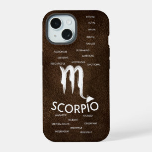 Schorpioen Zodiac Horoscoop Eigenschappen Mannen iPhone 15 Case