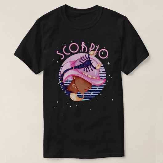 Schorpioen Zodiac Horoscoop Teken Verjaardag Tarot T-shirt (Design voorkant)