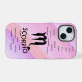 Schorpioen Zodiac Horoscoop Traits Girls iPhone 15 Case (Achterkant horizontaal)