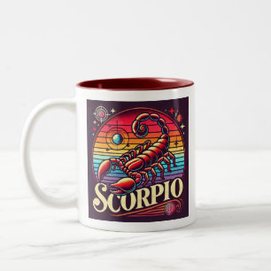Schorpioen Zodiac Koffie Mok Retro Design