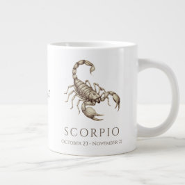Schorpioen Zodiac Persoonlijke Naam & Geboortedatu Grote Koffiekop