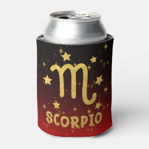 Schorpioen Zodiac Rood en Gouden Koelbox Blikjeskoeler