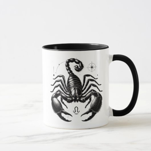 Schorpioen Zodiac Schorpioen Astrologie Cadeau Mok (Rechts)