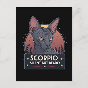 Schorpioen Zodiac Sfinx Kat Stille Dodelijke Kunst Briefkaart