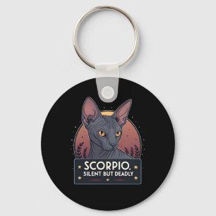 Schorpioen Zodiac Sfinx Kat Stille Dodelijke Kunst Sleutelhanger