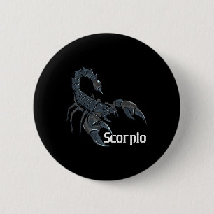 Schorpioen Zodiac Sign Horoscoop Lover Astroloog M Ronde Button 5,7 Cm