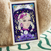Schorpioen Zodiac Sign Poster - Intense en Water