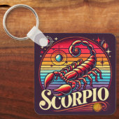 Schorpioen Zodiac Sleutelhanger ontwerp (Voorkant)