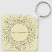 Schorpioen Zodiac Sleutelhanger ontwerp (Achterkant)