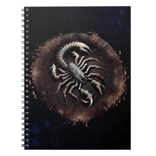 Schorpioen Zodiac Spiral Notitieboek (Voorkant)