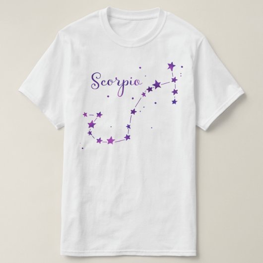 Schorpioen Zodiac Sterrenbeeld T-shirt (Design voorkant)