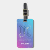 Schorpioen Zodiac Sterrenteken Horoscoop Constella Bagagelabel (Voorkant verticaal)