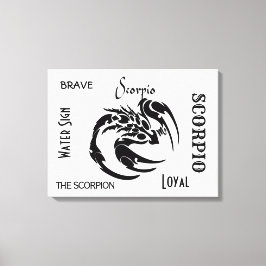 Schorpioen Zodiac Symbool Canvas Afdruk