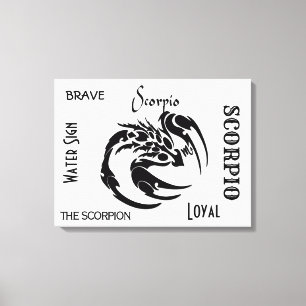 Schorpioen Zodiac Symbool Canvas Afdruk
