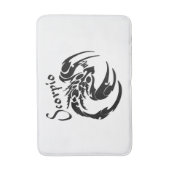 Schorpioen Zodiac Symbool en Teken Badmat (Voorkant Verticaal)