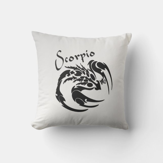 Schorpioen Zodiac Symbool en Teken Buitenkussen (Voorkant)