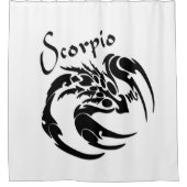Schorpioen Zodiac Symbool en Teken Douchegordijn (Voorkant)