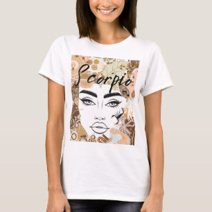 Schorpioen Zodiac Teken Horoscoop Astrologie Vrouw T-shirt