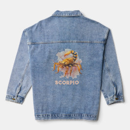 Schorpioen Zodiac Teken Vrouwen Denim Jas Jacket