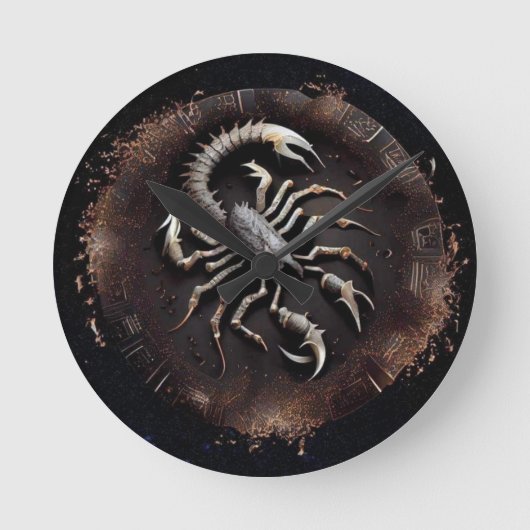 Schorpioen Zodiac wandklok (Voorkant)