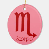 Schorpioen Zonneteken Dierenriem Symbool Keramisch Ornament (Links)