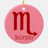 Schorpioen Zonneteken Dierenriem Symbool Keramisch Ornament (Achterkant)