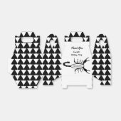 Schorpioen Zwart Schorpioen Ster Teken Aangepaste  Bedankdoosjes (Uitgevouwen)