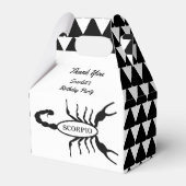 Schorpioen Zwart Schorpioen Ster Teken Aangepaste Bedankdoosjes (Voorkant Zijde)