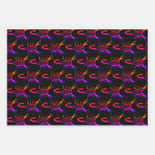 Schorpioen Zwart Schorpioen Ster Teken Aangepaste Inpakpapier Vel (Voorkant 3)