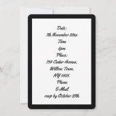 Schorpioen Zwart Schorpioen Ster Teken Aangepaste Kaart (Achterkant)