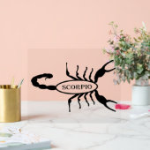 Schorpioen Zwart Scorpion Sterrenbeeld Acryl Bord (Huwelijk)