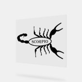 Schorpioen Zwart Scorpion Sterrenbeeld Acryl Bord (Hoek)