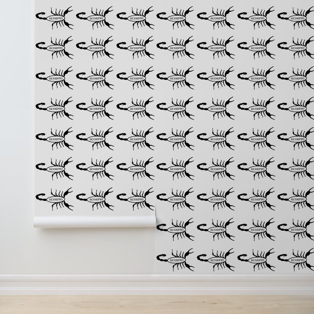 Schorpioen Zwart Scorpion Sterrenbeeld Behang (Applicatie)