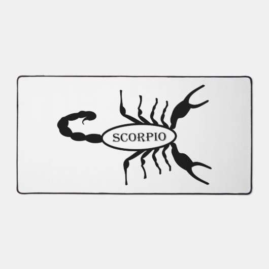 Schorpioen Zwart Scorpion Sterrenbeeld Bureaumat (Voorkant)