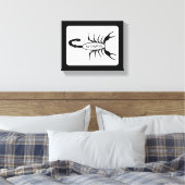Schorpioen Zwart Scorpion Sterrenbeeld Canvas Afdruk (Insitu (Slaapkamer))