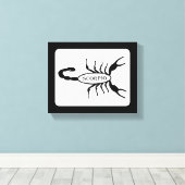 Schorpioen Zwart Scorpion Sterrenbeeld Canvas Afdruk (Insitu (Houten vloer))