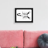 Schorpioen Zwart Scorpion Sterrenbeeld Canvas Afdruk (Insitu (Woonkamer))