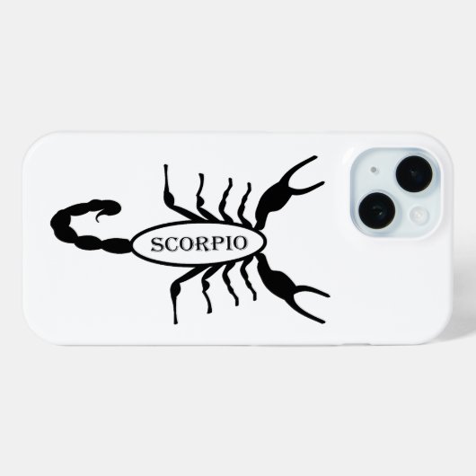 Schorpioen Zwart Scorpion Sterrenbeeld Case-Mate iPhone Case (Achterkant (horizontaal))