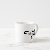Schorpioen Zwart Scorpion Sterrenbeeld Espresso Kop (Voorkant rechts)