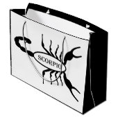 Schorpioen Zwart Scorpion Sterrenbeeld Groot Cadeauzakje (Achterkant Gekanteld)