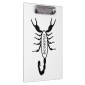 Schorpioen Zwart Scorpion Sterrenbeeld Klembord (Rechts)