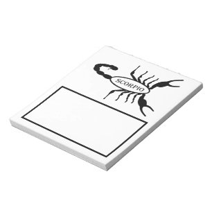 Schorpioen Zwart Scorpion Sterrenbeeld Notitieblok