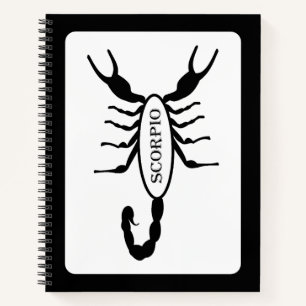Schorpioen Zwart Scorpion Sterrenbeeld Notitieboek