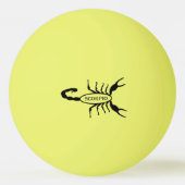 Schorpioen Zwart Scorpion Sterrenbeeld Pingpongbal (Achterkant)