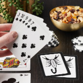 Schorpioen Zwart Scorpion Sterrenbeeld Pokerkaarten (Insitu)