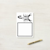 Schorpioen Zwart Scorpion Sterrenbeeld Post-it® Notes (Op bureau)