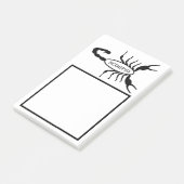 Schorpioen Zwart Scorpion Sterrenbeeld Post-it® Notes (Schuin)