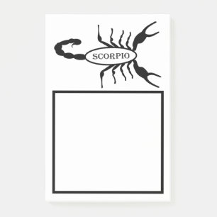 Schorpioen Zwart Scorpion Sterrenbeeld Post-it® Notes