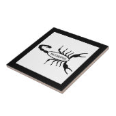Schorpioen Zwart Scorpion Sterrenbeeld Tegeltje (Zijkant)